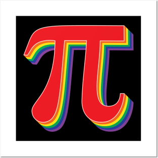 Rainbow Pi π Posters and Art